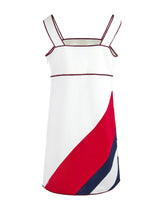 Vestido corto Gucci blanco de poliéster y algodón